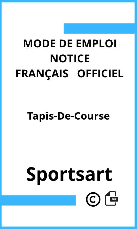 Mode d'emploi four Tapis-De-Course Sportsart Français