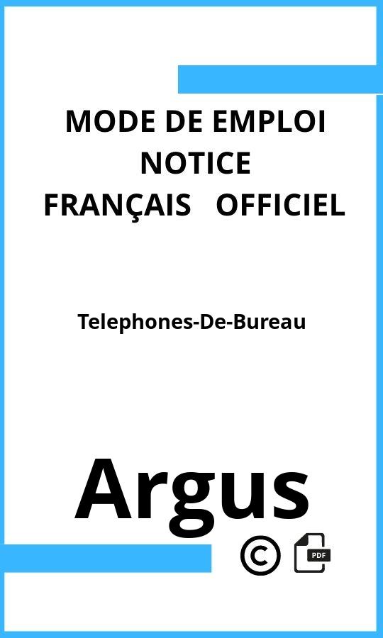 Mode d'emploi four Argus Telephones-De-Bureau Français