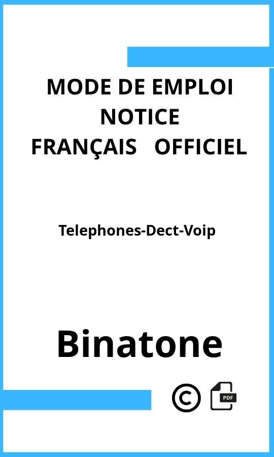 Mode d'emploi four Binatone Telephones-Dect-Voip Français