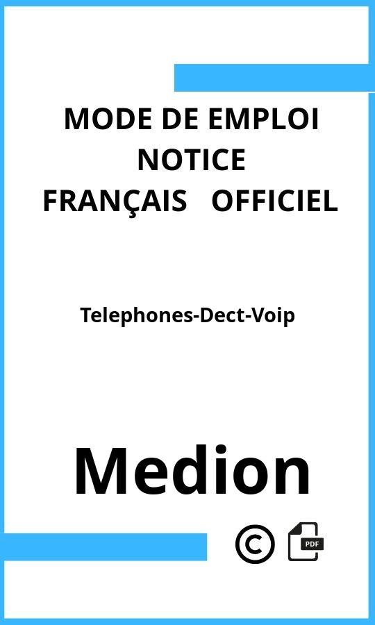 Telephones-Dect-Voip Medion Mode d'emploi Français