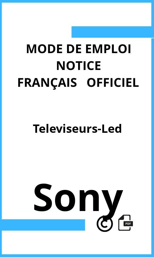 Mode d'emploi four Televiseurs-Led Sony Français