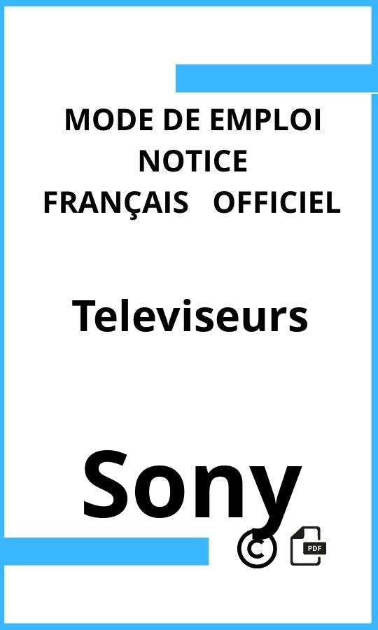 Sony Televiseurs Mode d'emploi Français