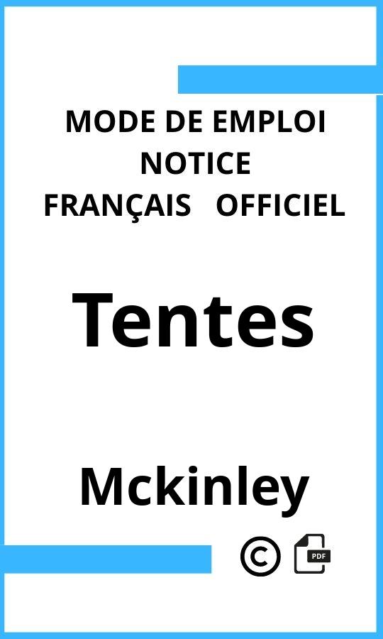 Mode d'emploi four Tentes Mckinley Français