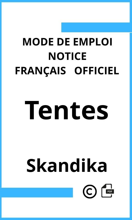 Tentes Skandika Mode d'emploi Français