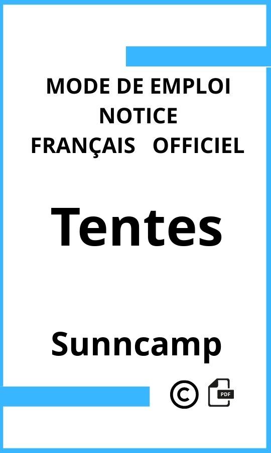 Tentes Sunncamp Mode d'emploi Français