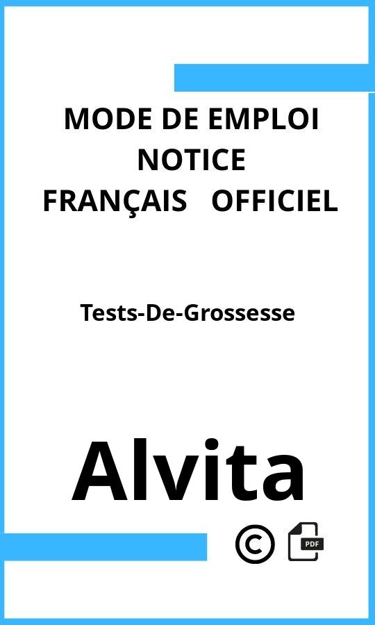 Alvita Tests-De-Grossesse Mode d'emploi Français