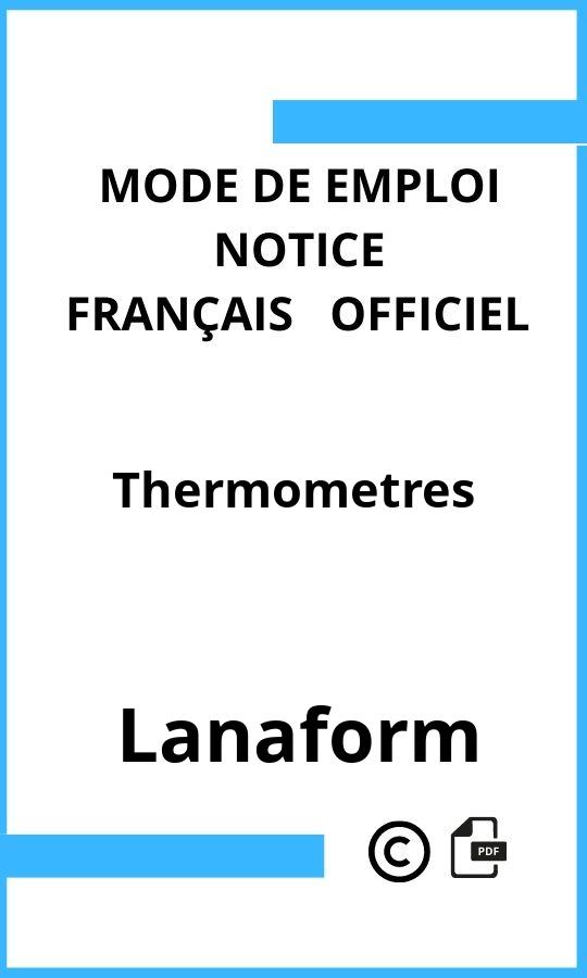 Mode d'emploi four Lanaform Thermometres Français