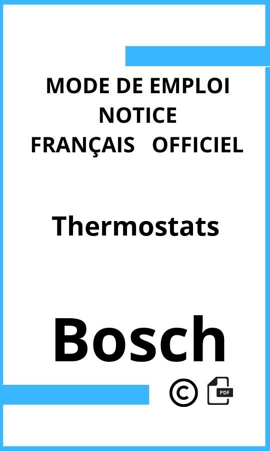 Mode d'emploi four Bosch Thermostats Français