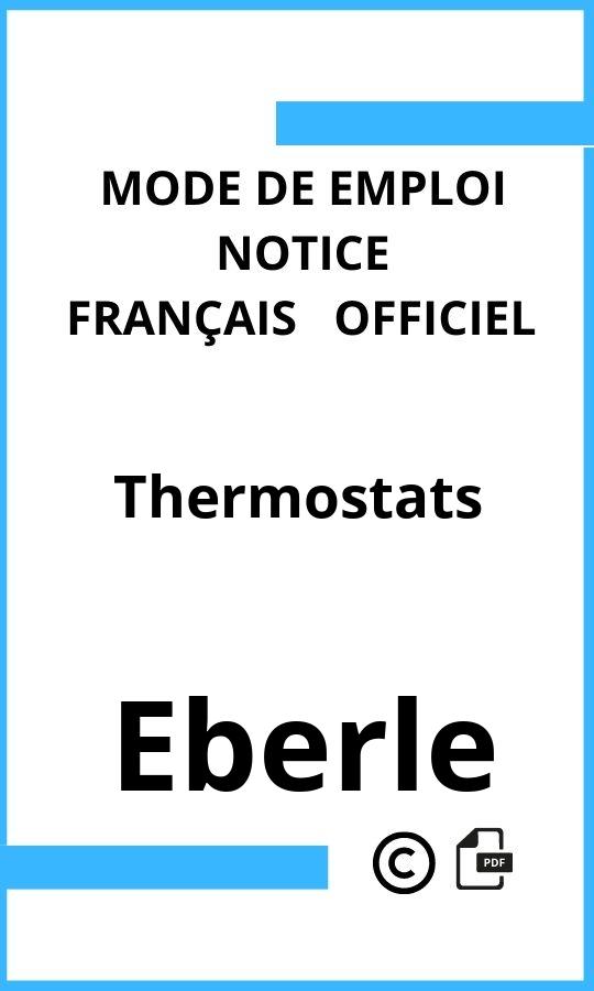 Mode d'emploi four Eberle Thermostats Français