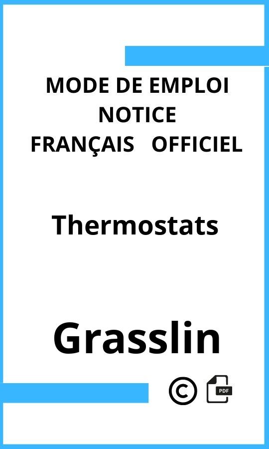 Mode d'emploi four Grasslin Thermostats Français