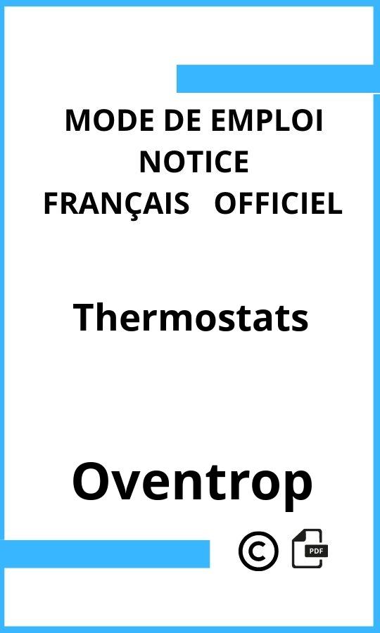 Mode d'emploi four Oventrop Thermostats Français