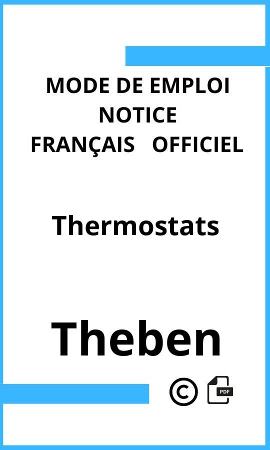 Thermostats Theben Mode d'emploi Français