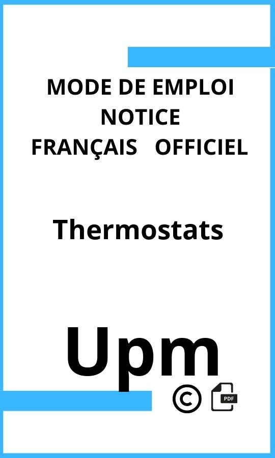 Upm Thermostats Mode d'emploi Français