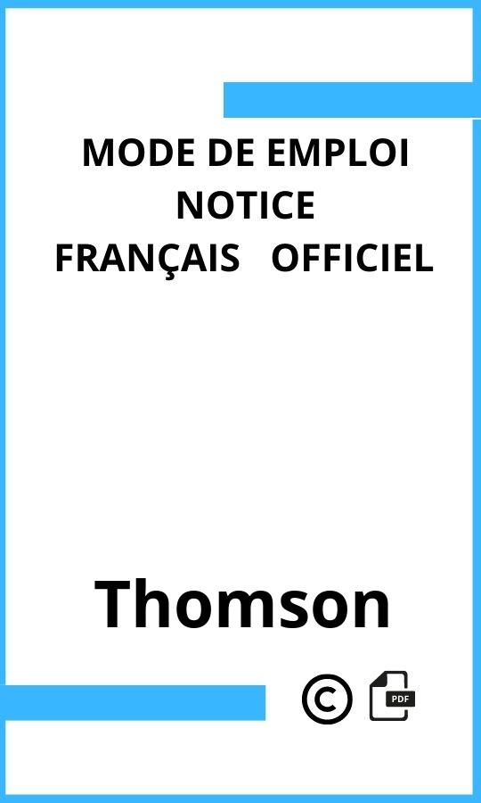 Mode d'emploi four Thomson  Français