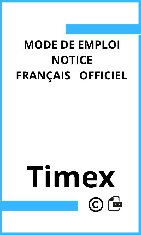 Timex  Mode d'emploi Français