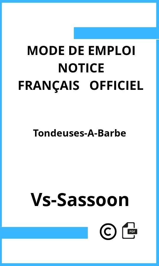 Mode d'emploi four Tondeuses-A-Barbe Vs-Sassoon Français