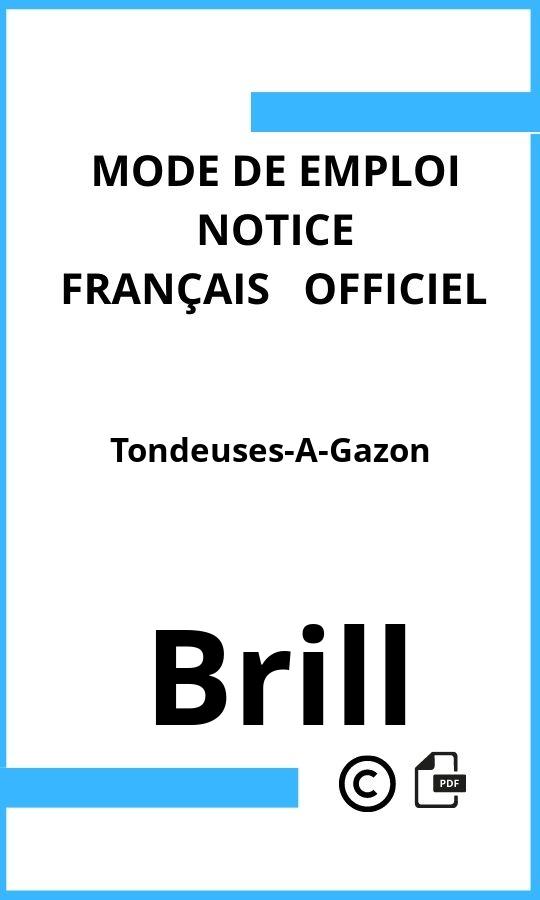 Mode d'emploi four Brill Tondeuses-A-Gazon Français