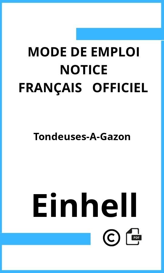 Tondeuses-A-Gazon Einhell Mode d'emploi Français