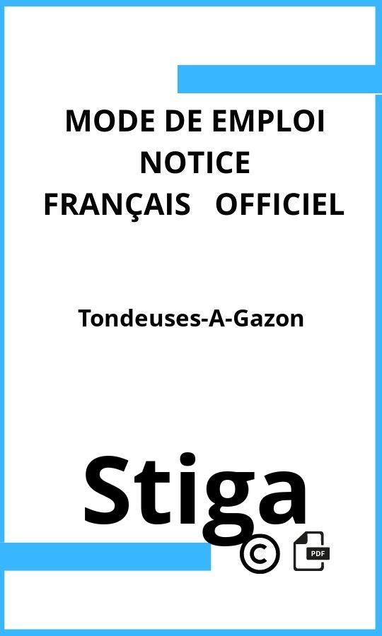 Mode d'emploi four Stiga Tondeuses-A-Gazon Français