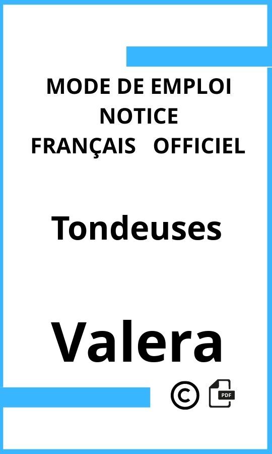 Tondeuses Valera Mode d'emploi Français