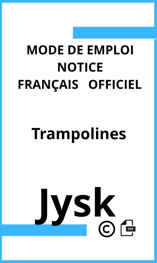 Mode d'emploi four Trampolines Jysk Français