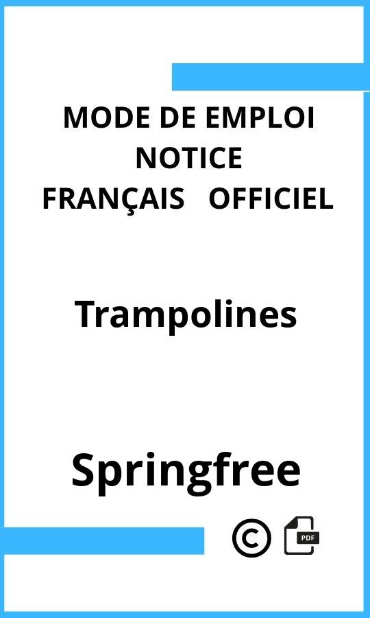 Springfree Trampolines Mode d'emploi Français