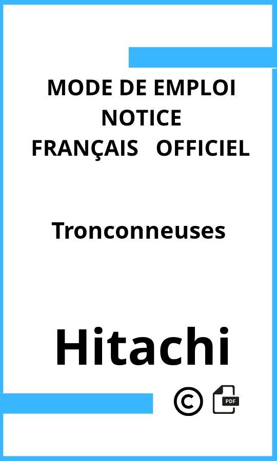 Tronconneuses Hitachi Mode d'emploi Français