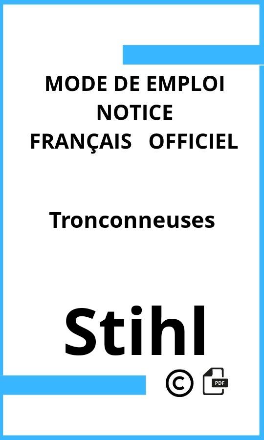 Mode d'emploi four Stihl Tronconneuses Français