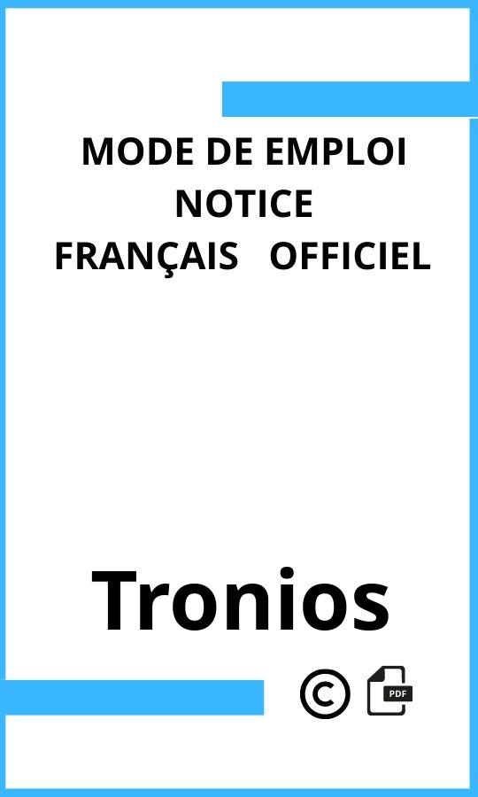 Mode d'emploi four Tronios  Français