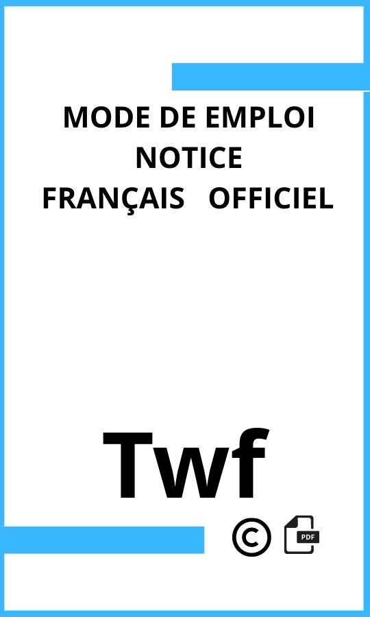 Mode d'emploi four Twf  Français