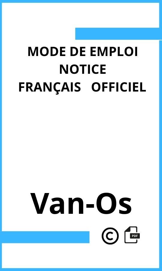 Mode d'emploi four Van-Os  Français