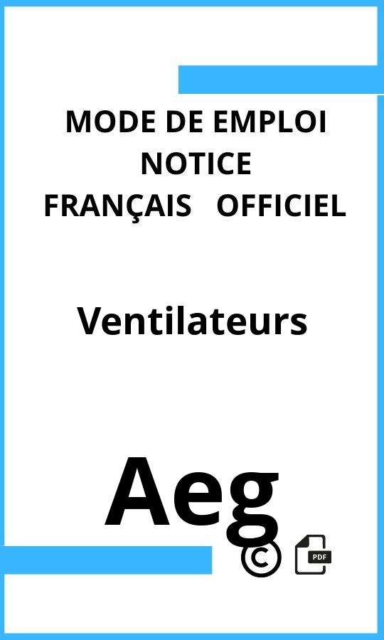 Ventilateurs Aeg Mode d'emploi Français