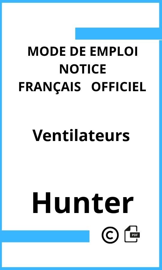 Mode d'emploi four Hunter Ventilateurs Français