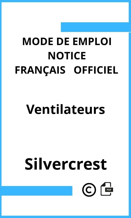 Ventilateurs Silvercrest Mode d'emploi Français