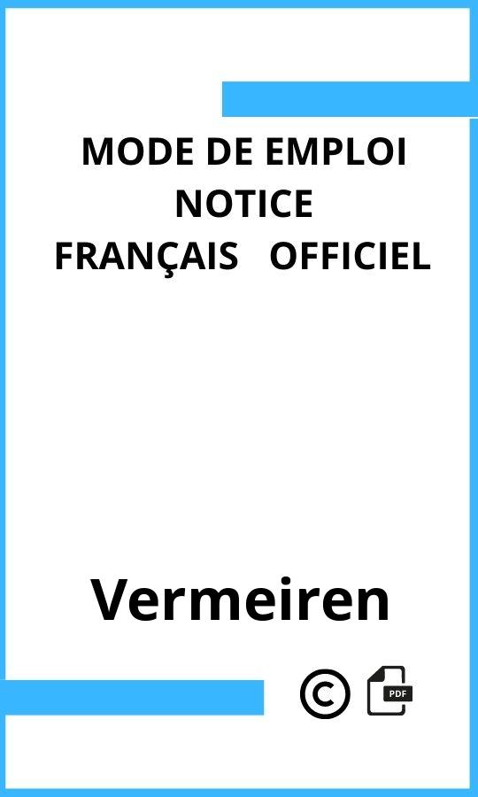 Mode d'emploi four Vermeiren  Français