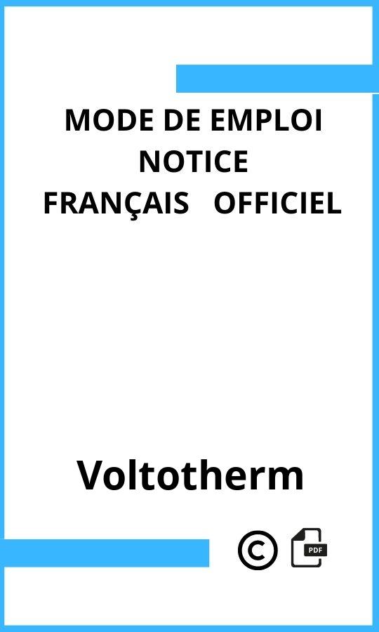  Voltotherm Mode d'emploi Français