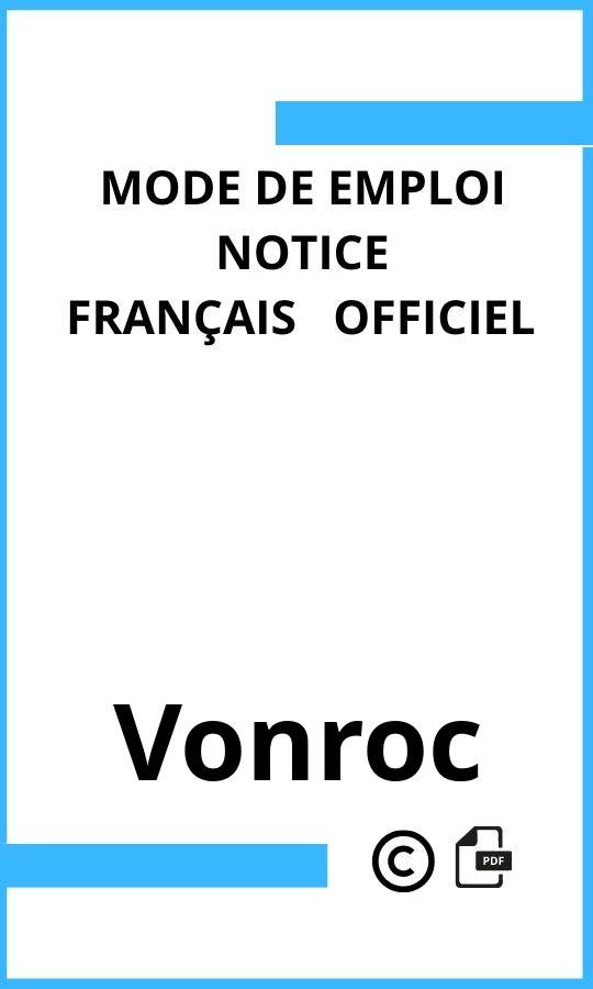 Vonroc  Mode d'emploi Français