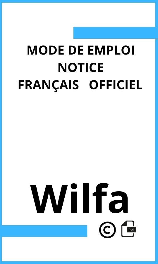 Mode d'emploi four  Wilfa Français