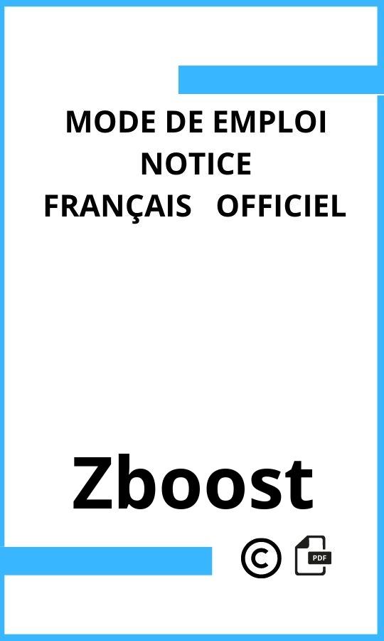 Zboost  Mode d'emploi Français